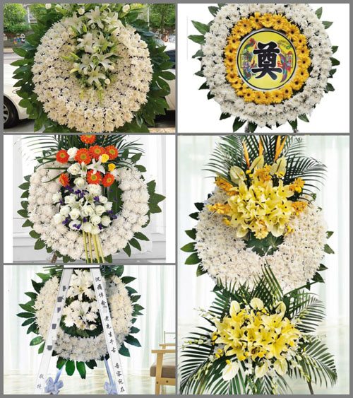 湖北武汉市新洲区仓埠街道独屋村花圈速递
